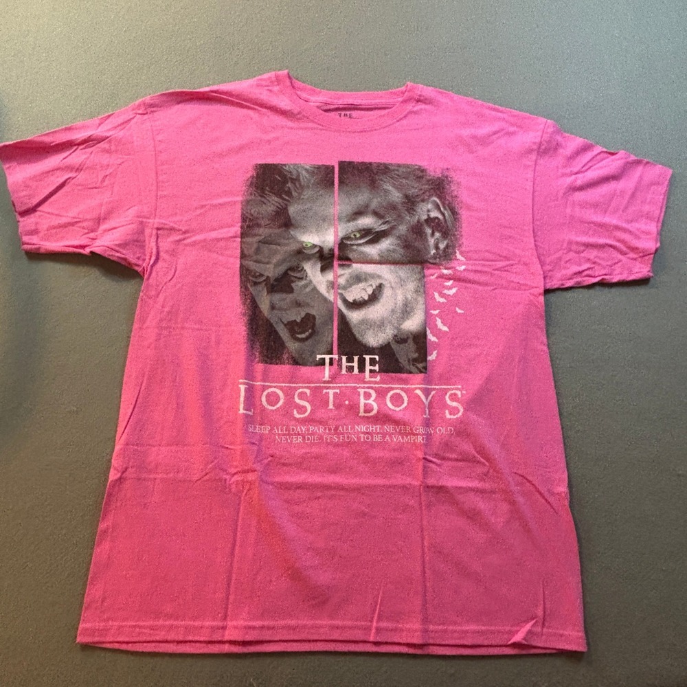 The Lost Boys T-Shirt Womens XL Pink Movie Promo Vampire Horror 80s Film NWOT